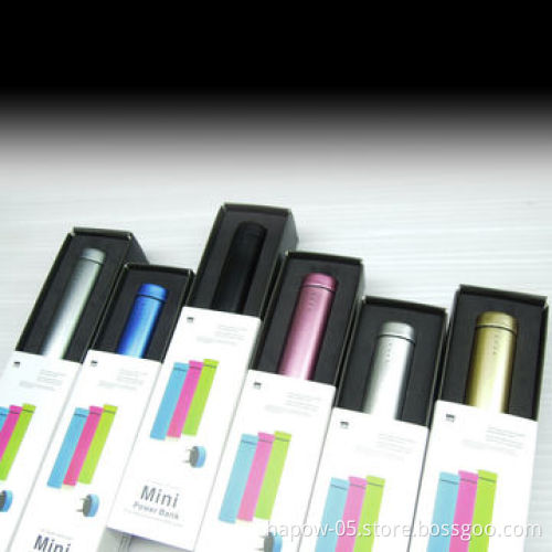Cylinder mini speaker for iPhone 6 and iPod touch, with built-in power banks, 2600/3500/4000/4500mAh